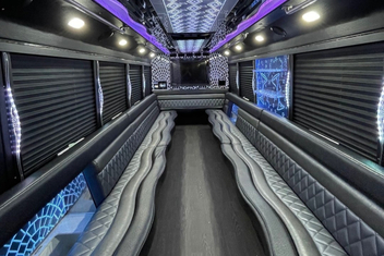 Pearland Party Bus Interior