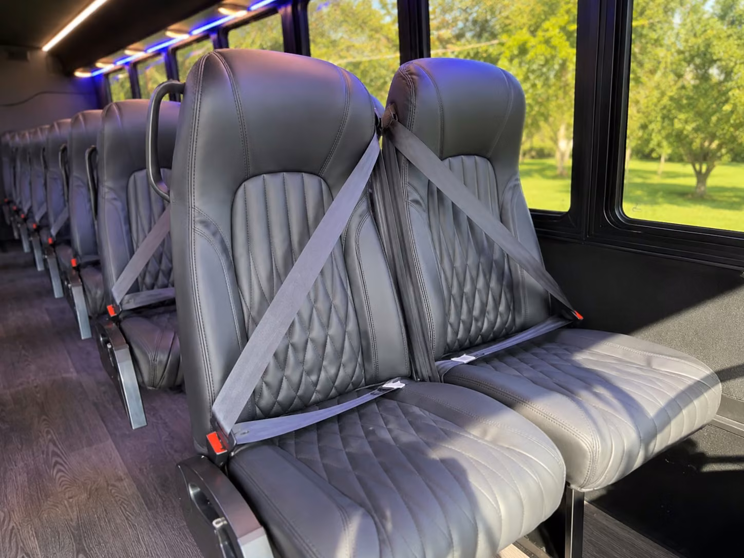 18 passenger minibus interior