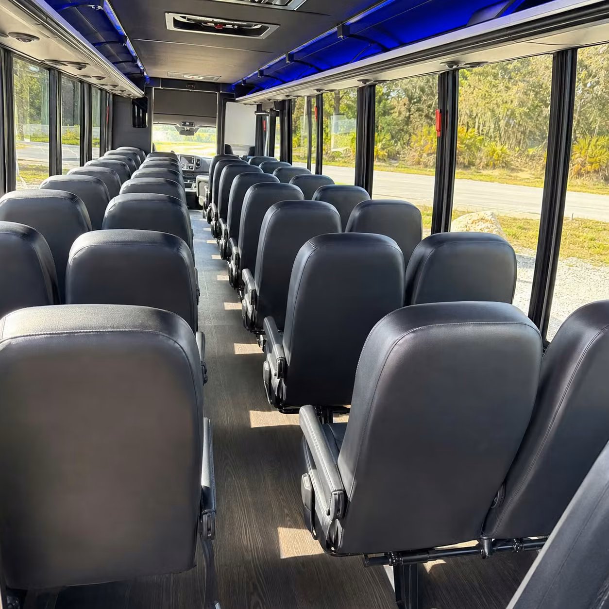 28 passenger minibus inside