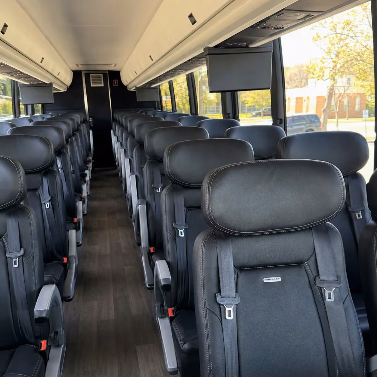 pearland charter bus interior